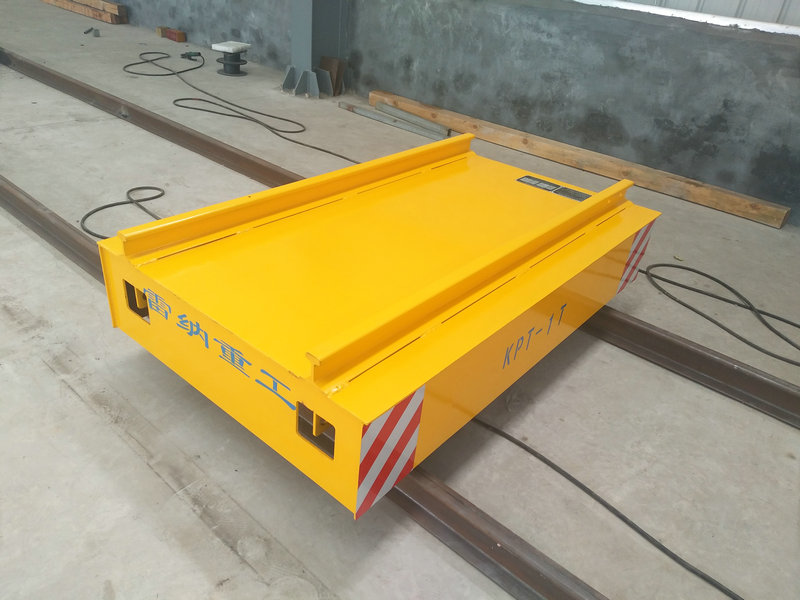 Cable Reel Powered Warehouse Flat Car on Rail with Remote Control(リモートコントロール)