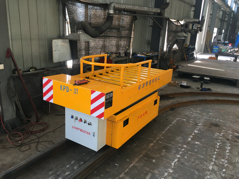 3T Rail Turning Electric Flat Cart with Lift エレベーター