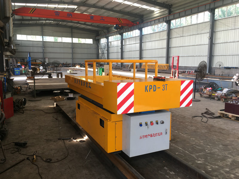 3T Rail Turning Electric Flat Cart with Lift エレベーター