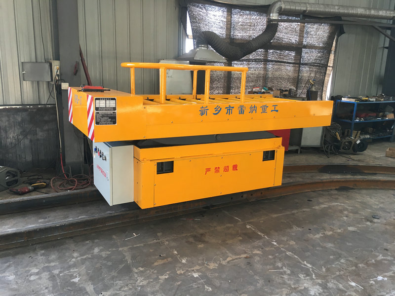3T Rail Turning Electric Flat Cart with Lift エレベーター