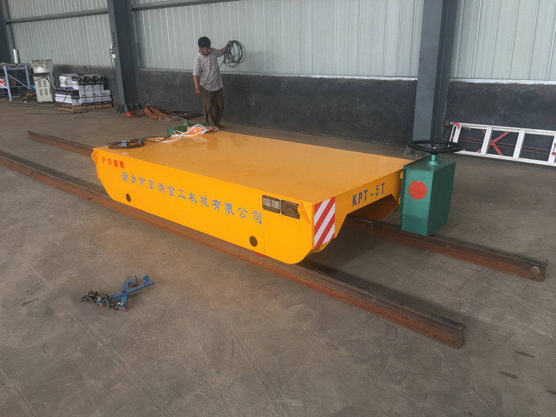 Cable Reel Powered Motorized Rail 5トン産業転送カート